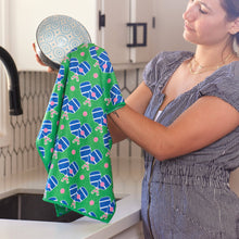 Load image into Gallery viewer, rockflowerpaper - PICKLEBALL FUN blu Kitchen Tea Towel