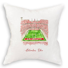 Load image into Gallery viewer, French Graffiti - Ohio State University Football Stadium: Dishtowel / Remove Words / -