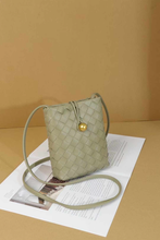 Load image into Gallery viewer, Pretty Persuasions - P25022 Small Woven Crossbody Bag: 02 L Grey