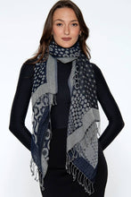 Load image into Gallery viewer, Sevya Handmade - Kalya Wool & Cotton Shawl: Red Multi