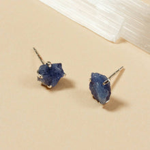 Load image into Gallery viewer, Luna Norte - Raw Beauty Post Earrings- Genuine Stone: Moonstone