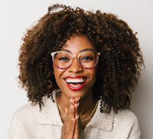 Load image into Gallery viewer, That's A Wrap in CHAMPAGNE Peepers Blue Light Readers