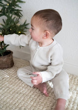 Load image into Gallery viewer, Viverano Organics - Baby Side Pocket Sweater Knit Pants (Organic Cotton): Stone / 0-3 Month