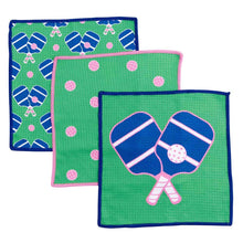 Load image into Gallery viewer, PICKLEBALL Dish Cloth Set of 3