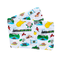 Load image into Gallery viewer, West Virginia Baby Muslin Swaddle Receiving Blanket