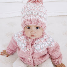 Load image into Gallery viewer, Huggalugs - Fairisle Rosy Cardigan Sweater for Baby & Toddler: 6-12 months