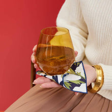 Load image into Gallery viewer, rockflowerpaper - ANEMONE POPPY Reusable Eco Cocktail Napkins, set of 8