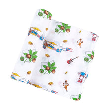 Load image into Gallery viewer, Ohio Baby: Muslin Cotton Baby Swaddle Blanket (Unisex)