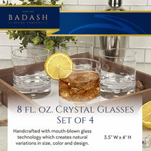 Load image into Gallery viewer, Badash - Galaxy 4 Pc. Set of Double Rocks Glass for Scotch & Bourbon