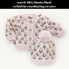 Load image into Gallery viewer, Huggalugs - Bitty Blooms Blush Beanie Hat for Baby & Kids: Small (0-6 months)