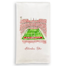 Load image into Gallery viewer, French Graffiti - Ohio State University Football Stadium: Dishtowel / Remove Words / -
