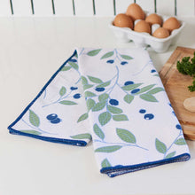Load image into Gallery viewer, BLUEBERRIES blu Kitchen Tea Towel