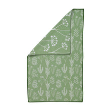 Load image into Gallery viewer, rockflowerpaper - HERBS GREEN blu Kitchen Tea Towel
