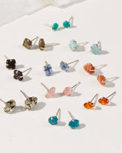 Load image into Gallery viewer, Luna Norte - Raw Beauty Post Earrings- Genuine Stone: Moonstone