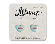 Load image into Gallery viewer, Conversation Heart Earrings // Valentines Day: Pink