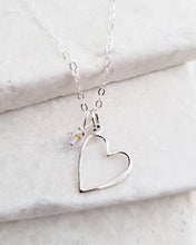 Load image into Gallery viewer, Sosie Designs - Silver Open Your Heart Necklace