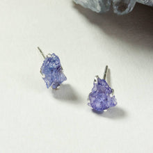 Load image into Gallery viewer, Luna Norte - Raw Beauty Post Earrings- Genuine Stone: Moonstone