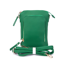 Load image into Gallery viewer, Pretty Persuasions - P25006 Zipper Front Small Crossbody Bag: 17 Green