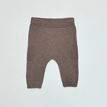 Load image into Gallery viewer, Viverano Organics - Baby Side Pocket Sweater Knit Pants (Organic Cotton): Stone / 0-3 Month