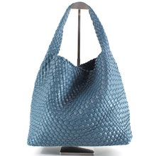Load image into Gallery viewer, Pretty Persuasions - P23067 Woven Hobo Bag w/Cosmetic Pouch: 01 Black