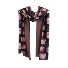 Load image into Gallery viewer, rockflowerpaper - TULIP BLACK Reversible Wrap Scarf
