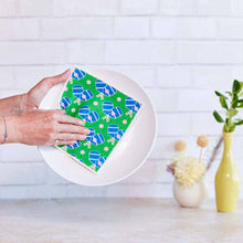 Load image into Gallery viewer, rockflowerpaper - PICKLEBALL blu Cloths Reusable Sponge-Cloth, Set of 2