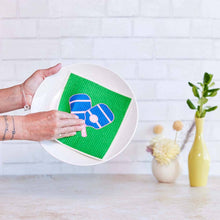 Load image into Gallery viewer, rockflowerpaper - PICKLEBALL blu Cloths Reusable Sponge-Cloth, Set of 2