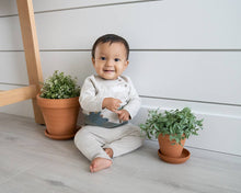 Load image into Gallery viewer, Viverano Organics - Baby Side Pocket Sweater Knit Pants (Organic Cotton): Stone / 0-3 Month