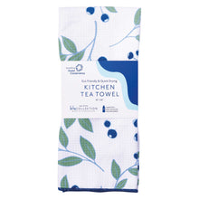 Load image into Gallery viewer, BLUEBERRIES blu Kitchen Tea Towel