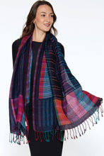 Load image into Gallery viewer, Sevya Handmade - Kalya Wool & Cotton Shawl: Red Multi