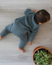 Load image into Gallery viewer, Viverano Organics - Baby Side Pocket Sweater Knit Pants (Organic Cotton): Stone / 3-6 Month
