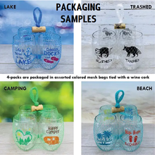 Load image into Gallery viewer, Wine-Oh! - GIRLS TRIP Unbreakable Stemless TRITAN Plastic Wine Glasses: 4pk