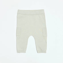 Load image into Gallery viewer, Viverano Organics - Baby Side Pocket Sweater Knit Pants (Organic Cotton): Stone / 0-3 Month