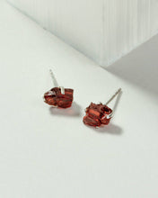 Load image into Gallery viewer, Luna Norte - Raw Beauty Post Earrings- Genuine Stone: Moonstone