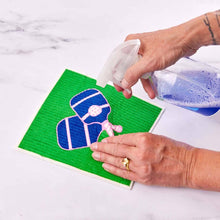 Load image into Gallery viewer, rockflowerpaper - PICKLEBALL blu Cloths Reusable Sponge-Cloth, Set of 2
