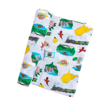 Load image into Gallery viewer, West Virginia Baby Muslin Swaddle Receiving Blanket