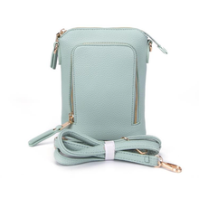 Load image into Gallery viewer, Pretty Persuasions - P25006 Zipper Front Small Crossbody Bag: 17 Green