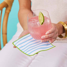 Load image into Gallery viewer, rockflowerpaper - BLUE HYDRANGEA Reusable Eco Cocktail Napkins, set of 8