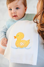 Load image into Gallery viewer, Yellow Duck Burp Cloth