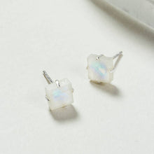 Load image into Gallery viewer, Luna Norte - Raw Beauty Post Earrings- Genuine Stone: Moonstone