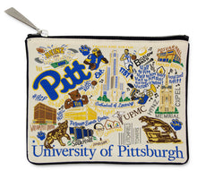 Load image into Gallery viewer, University of Pittsburgh Zip Pouch