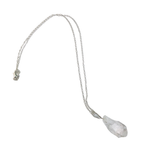 Load image into Gallery viewer, Clear Crystal Quartz Rough Gemstone Point Necklace ~ "Spiritual Awareness, Clarity, & Power"