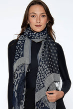 Load image into Gallery viewer, Sevya Handmade - Kalya Wool &amp; Cotton Shawl: Red Multi
