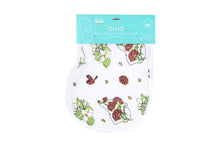 Load image into Gallery viewer, Little Hometown - Ohio Baby (Floral): 2-in-1 Burp Cloth and Bib:
