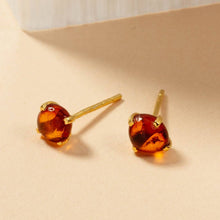 Load image into Gallery viewer, Luna Norte - Raw Beauty Post Earrings- Genuine Stone: Moonstone
