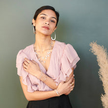 Load image into Gallery viewer, WorldFinds - Sculptural Bow Cuff - Silver
