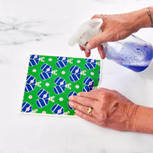 Load image into Gallery viewer, rockflowerpaper - PICKLEBALL blu Cloths Reusable Sponge-Cloth, Set of 2
