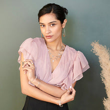 Load image into Gallery viewer, WorldFinds - Layered Waves Cuff - Silver
