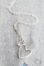 Load image into Gallery viewer, Sosie Designs - Silver Open Your Heart Necklace
