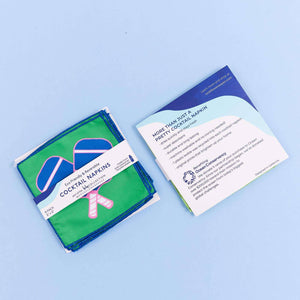 rockflowerpaper - PICKLEBALL Reusable Cocktail Napkins, Set of 8